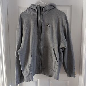 Jordan Gray Zip Up Sweater